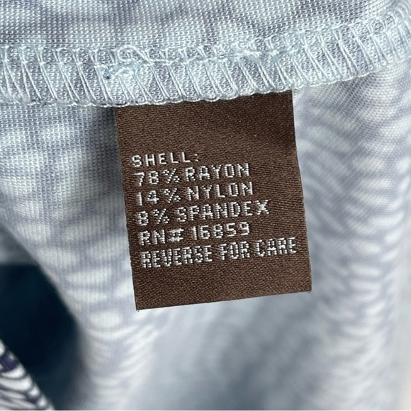 J. McLaughlin Size Medium Navy White Geometric Stretch Catalyst sheath Dress - Picture 6 of 7